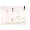 Image 2 : 19KZ-10 LOT OF FOUR VINTAGE BACK BAR BOTTLES