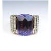Image 1 : 19CAI-8 AMETHYST & DIAMOND RING