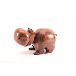 19KC-34 CARVED BURL WOOD EFFIGY
