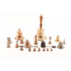 19KC-30 BRASS & METAL BELL LOT
