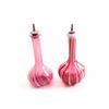 Image 2 : 19KZ-20 PAIR OF ANTIQUE CRANBERRY BOTTLES
