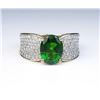 Image 1 : 19CAI-28 TOURMALINE & DIAMOND RING
