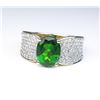 Image 2 : 19CAI-28 TOURMALINE & DIAMOND RING