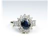 Image 1 : 19CAI-35 SAPPHIRE & DIAMOND RING