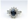 Image 2 : 19CAI-35 SAPPHIRE & DIAMOND RING