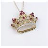 Image 2 : 19CAI-40 RUBY & DIAMOND TIARA PENDANT