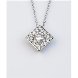 19CAI-39 "IDEAL CUT DIAMOND PENDANT