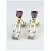 Image 2 : 19CAI-37 RUBY & DIAMOND EARRINGS