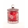 Image 1 : 19KC-37 EUROPEAN CUT GLASS JAR