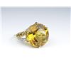 Image 1 : 19CAI-47 CITRINE & DIAMOND COCKTAIL RING