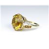Image 2 : 19CAI-47 CITRINE & DIAMOND COCKTAIL RING