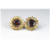 Image 2 : 19CAI-50 GARNET & CITRINE EARRINGS