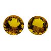 Image 1 : 11.05 ctw.Natural Round Cut Citrine Quartz Parcel of Two