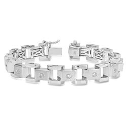 14K White Gold 1.15CTW Diamond Bracelet, (SI3/F-G)