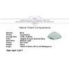 Image 2 : 5.64 ct. Natural Trilliant Cut Aquamarine