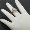 Image 6 : Art Deco 14k White Gold 0.85 ctw Diamond Large Open Work Cocktail Ring