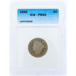 1885 Liberty Head Proof Nickel Coin ICG PR63 Laminated