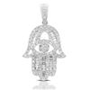 18k White Gold 0.66CTW Diamond Pendant, (SI1-SI2/G-H)