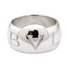 BVLGARI 18KT White Gold Wide Band