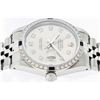 Image 6 : Rolex Mens Stainless Steel Gray Diamond & Sapphire 36MM Datejust Wristwatch