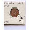 Image 1 : 1968 Canada 1 Cent in UNC High Grade