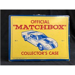 OFFICIAL MATCH BOX COLLECTOR'S CASE W/ TOY CARS