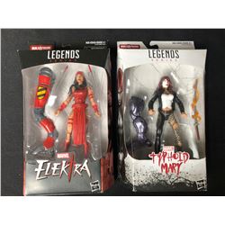 MARVEL LEGENDS SERIES ACTION FIGURE LOT (ELEKTRA/ TYPHOID MARY)