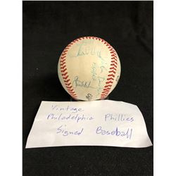 VINTAGE PHILADELPHIA MULTI SIGNED BASEBALL