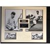 Image 1 : Ty Cobb 16x20 Custom Matted Photo Display with (1) Hand-Written Word From Letter (PSA LOA)