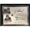 Image 1 : PANINI NATIONAL TREASURES DUALS PAVEL BURE & TREVOR LINDEN AUTO CARD (22/25)