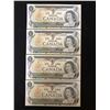 Image 1 : 1973 $1 UNCIRCULATED SEQUENTIAL CANADIAN BANK NOTES
