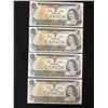 Image 1 : 1973 $1 UNCIRCULATED SEQUENTIAL CANADIAN BANK NOTES