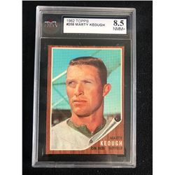 1962 TOPPS #258 MARTY KEOUGH (8.5 NMM+)