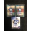 Image 2 : FOOTBALL TRADING CARD LOT (3 X MATHIAS KIWANUKA ROOKIE CARDS)