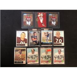 FOOTBALL TRADING CARD LOT (VARIOUS YEARS)