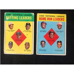 1962 NATIONAL LEAGUE BATTING LEADERS BASEBALL CARD LOT