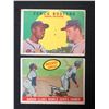 Image 1 : 1959 Topps Set Break #212 - Fence Busters & 1959 Topps #467 Baseball ThrillS