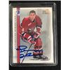 Image 1 : TREVOR LINDEN BE A PLAYER AUTHENTIC SIGNATURE HOCKEY CARD