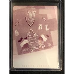 2013-14 PANINI PLAYBOOK #31 TREVOR LINDEN MAGENTA PLATE (1/1)