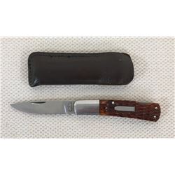 Cattaraugus Knife With Leather Case
