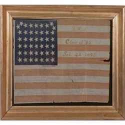 American 44 Star Flag. Signed Class Of 1895 B H S
