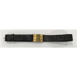 Rare Us Officers Leather Belt & Buckle