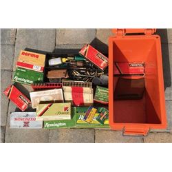 Container of Ammo and Other Gun Related Items