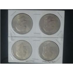 (4) 1776-1976 Centenial Eisenhower Dollars