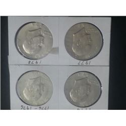 (4) Eisenhower Dollars