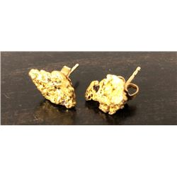 Gold Nugget Earrings