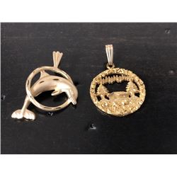 2 Gold Pendents