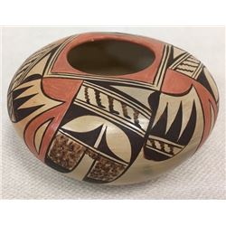 Native American Hand Coiled Earth Fired Pot