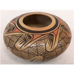 Native American Hand Coiled Earth Fired Pot