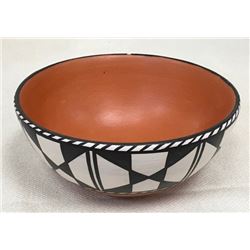 Hand Painted Navajo Bowl By S D P